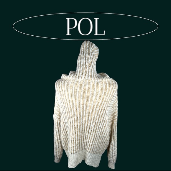 POL | Woven Wool Blend Sweater Hoodie - Picture 3 of 6